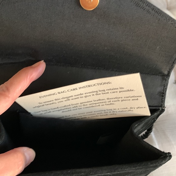 Mary Kay Black Suede Evening Bag - Picture 4 of 4